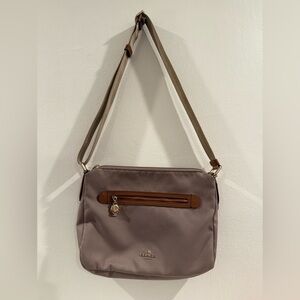 SAWYER CROSSBODY IN POLYESTER TWILL (COACH F37239) in tan. Good condition
